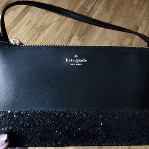 Kate Spade Greta Court remy glitter small crossbody bag with credit card holder